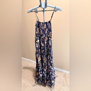 Steve Madden Floral Maxi Skirt - Navy and Multicolor